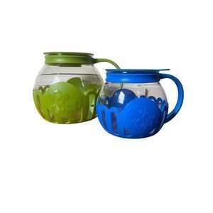 Ecolution Original Microwave Micro-Pop Popcorn Poppers Borosilicate Glass 3Q & 1